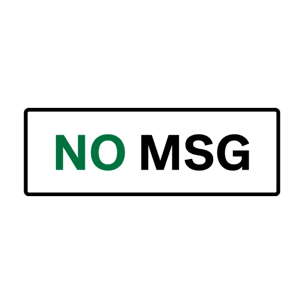 NO MSG = 化学調味料不使用